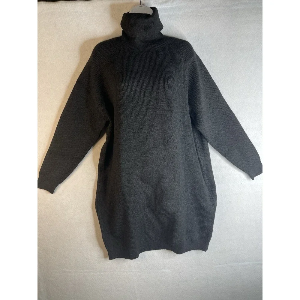 Pretty Little Thing‎ Plus XXL Black High Neck Soft Knit Jumper